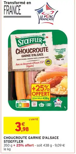 Intermarché Stoeffler choucroute garnie d'alsace offre