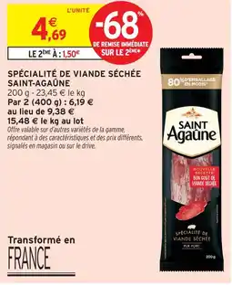 Intermarché Saint-agaûne spécialité de viande séchée offre