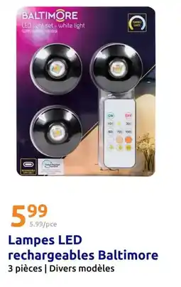 Action Lampes led rechargeables offre