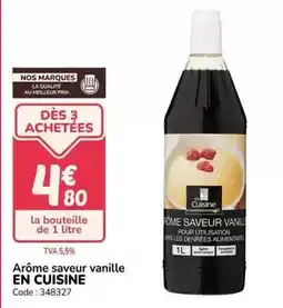 Promocash Arôme saveur vanille offre