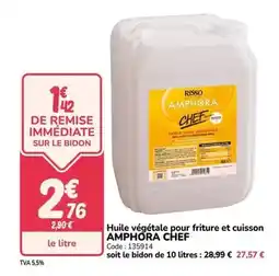Promocash Risso - huile végétale pour friture et cuisson offre
