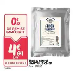 Promocash Nautilus - thon au naturel offre