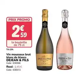 Promocash Promo - vin mousseux brut blanc de blancs offre