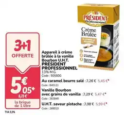 Promocash Président - varielle bourbon avec grains de vanille offre