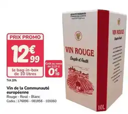 Promocash Promo - vin de la communauté européenne offre