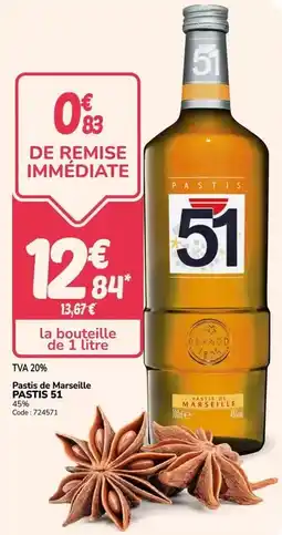 Promocash Pastis 51 - pastis de marseille offre
