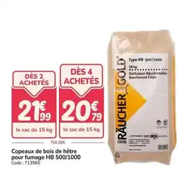 Promocash Copeaux de bois de hb 500/1000 offre