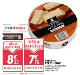 Promocash Fini - petit brie offre
