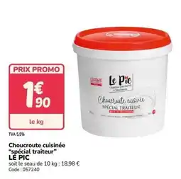 Promocash Choucroute cuisinée spécial traiteur offre