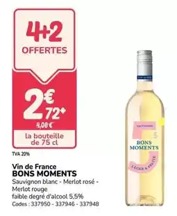 Promocash Bons mayennais - vin de france offre