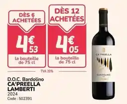 Promocash D.o.c. bardolino offre