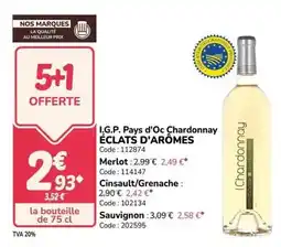 Promocash I.g.p. pays d'oc chardonnay éclats d'arômes offre