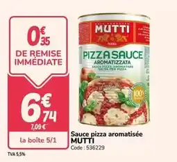 Promocash Mutti - sauce pizza aromatisée offre