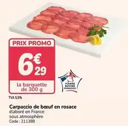 Promocash Promo - carpaccio de bœuf en rosace offre