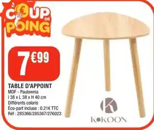 Promocash Promo - demi speck offre