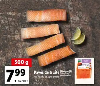 Lidl Pavés de truite offre