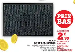 Super U Tapis anti-salissures offre