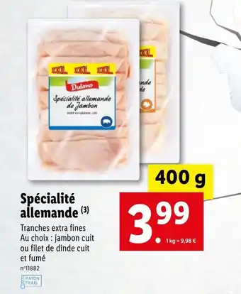 Lidl Spécialité allemande offre