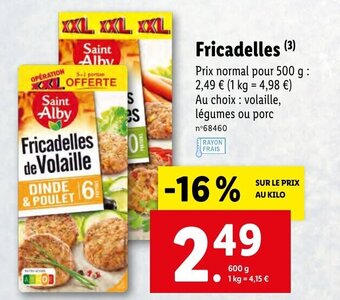 Lidl Fricadelles offre