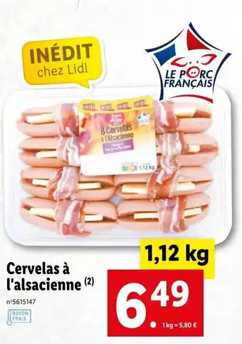 Lidl Cervelas à l'alsacienne offre