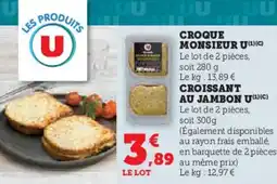 U Express Croque monsieur u offre