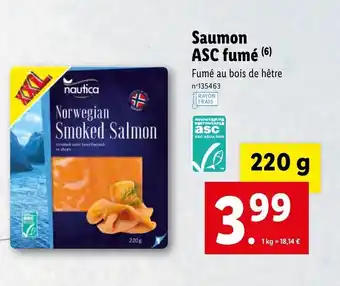 Lidl Saumon ASC fumé offre