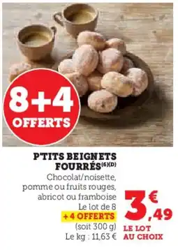 U Express P'tits beignets fourrés offre