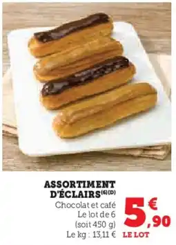 U Express Assortiment d'éclairs offre