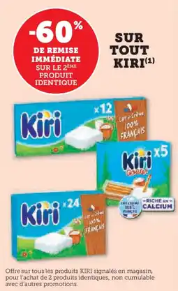 U Express Sur tout kiri offre