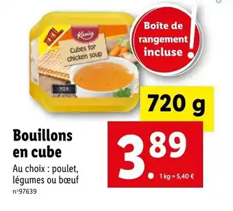 Lidl Bouillons en cube offre