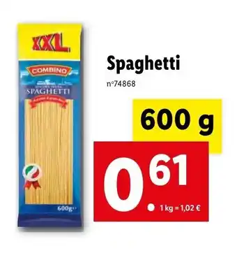 Lidl Spaghetti offre