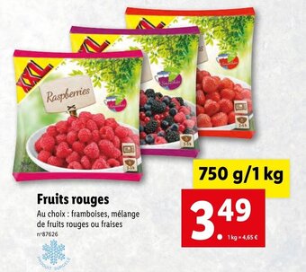 Fruits rouges
