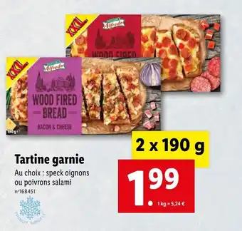Lidl Tartine garnie offre