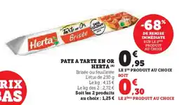 U Express Pate a tarte en or herta offre