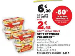 U Express Beurre tendre president offre