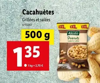 Lidl Cacahuètes offre