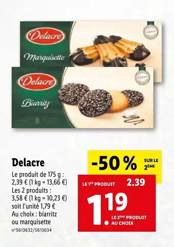 Lidl Delacre offre
