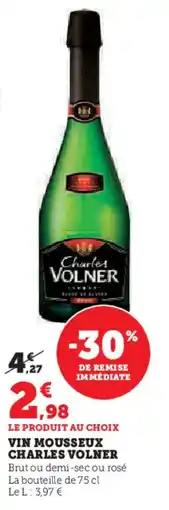 U Express Vin mousseux charles volner offre