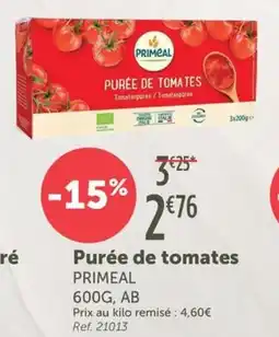 L'Eau Vive Purée de tomates offre