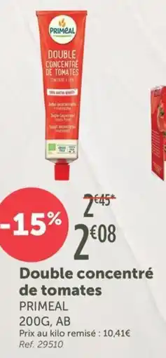 L'Eau Vive Double concentré de tomates offre