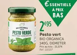 L'Eau Vive Pesto vert bio organica offre