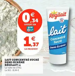 Utile Lait concentré sucré demi-écrémé régilait offre