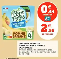 Utile Dessert fruitier sans sucres ajoutés pom'potes offre