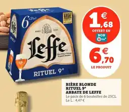 Utile Bière blonde rituel 9° abbaye de leffe offre
