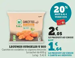 Maximarché Legumes surgeles u bio offre