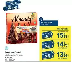 METRO Almondy - tarte au daim offre