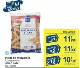 METRO Metro - sticks de mozzarella offre