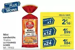 METRO La fournée dorée - mini sandwichs offre