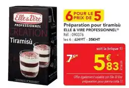 METRO Elle & vire - préparation pour tiramisu offre