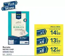 METRO Metro - burrata offre